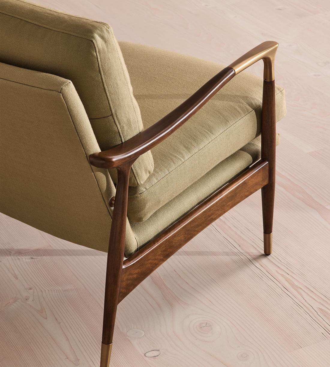 Theodore Two Seater Sofa - Linen - Wheat - UK - Images - Image 6