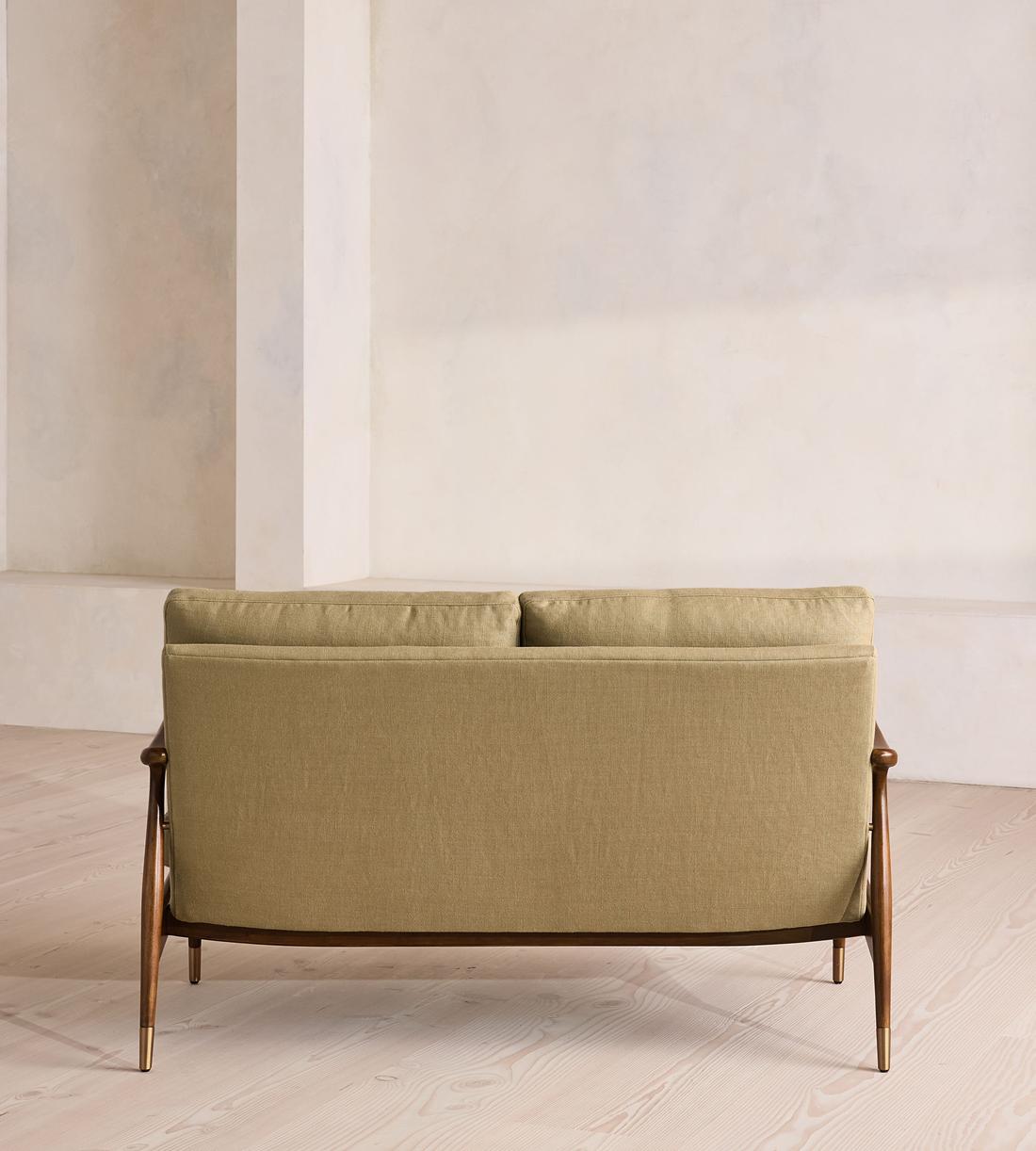 Theodore Two Seater Sofa - Linen - Wheat - US - Images - Image 4