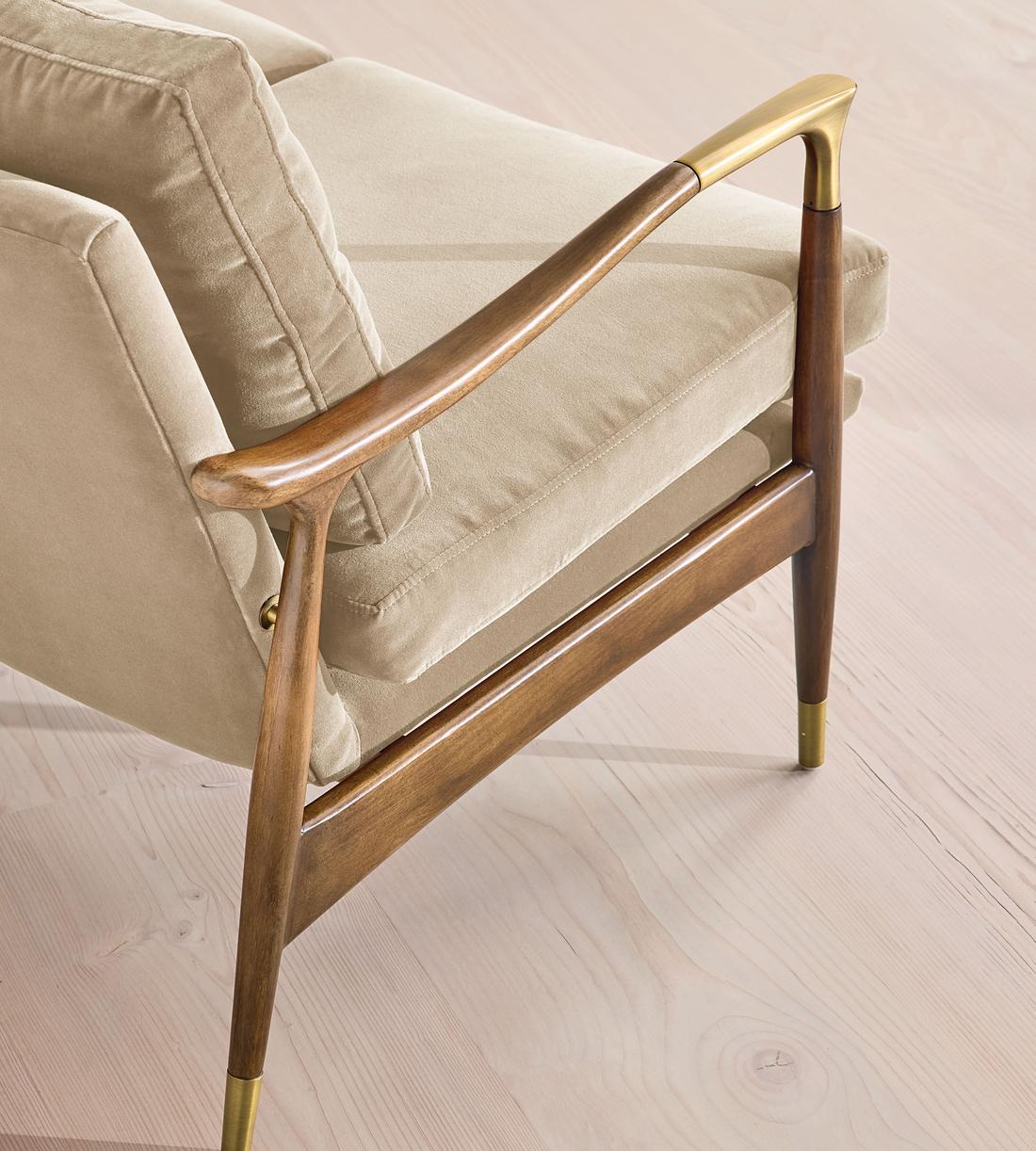 Theodore Two Seater Sofa - Velvet - Oyster - UK - Images - Image 6