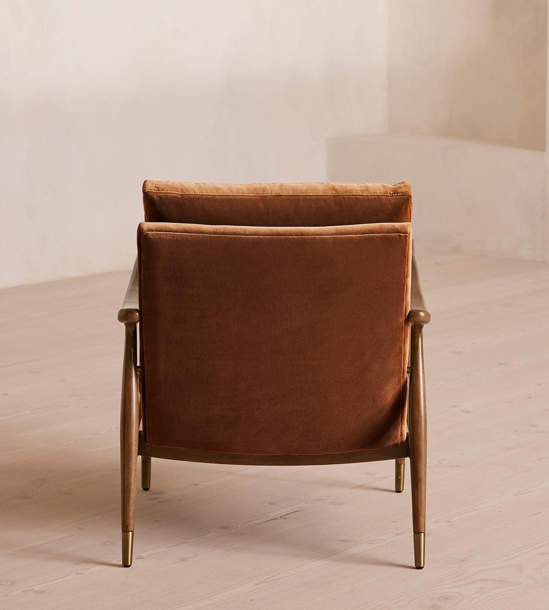 Theodore Armchair - Velvet - Cinnamon - UK - Images - Image 3