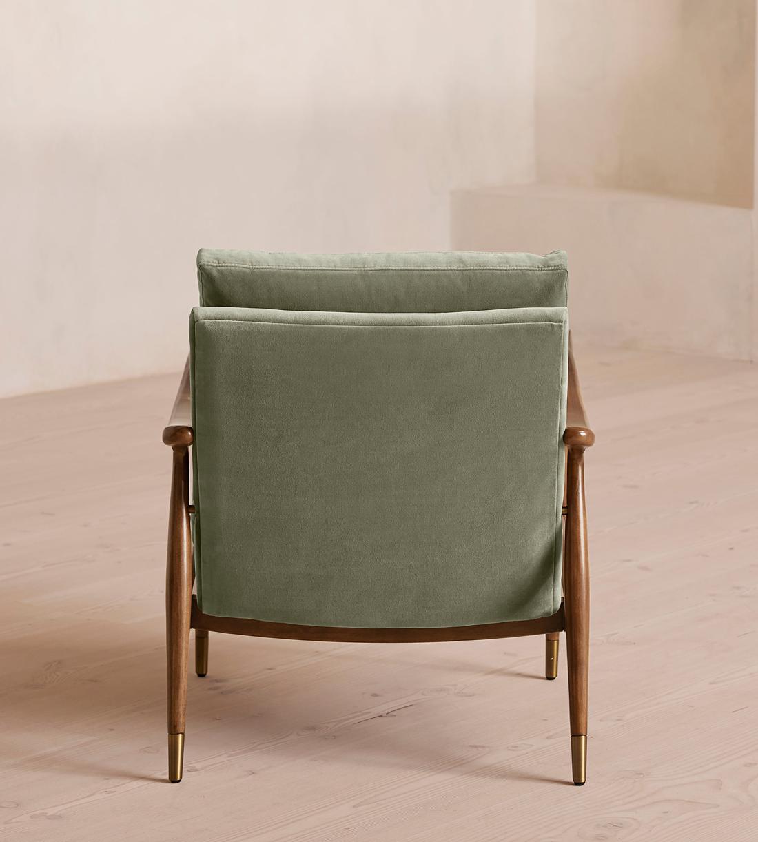 Theodore Armchair - Velvet - Seafoam - US - Images - Image 3