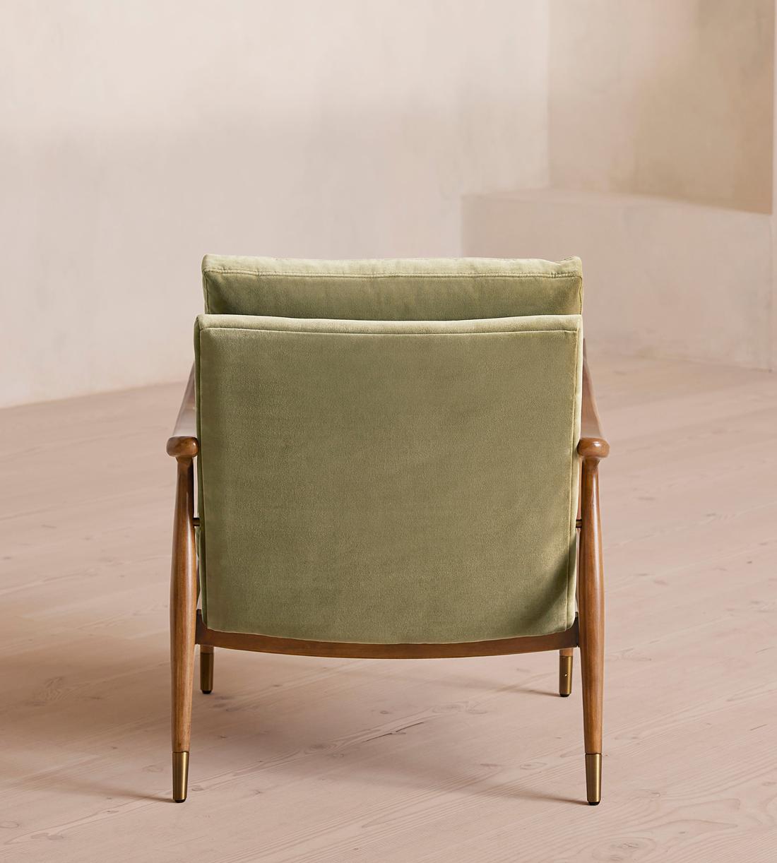 Theodore Armchair - Velvet - Lichen - US - Images - Image 4