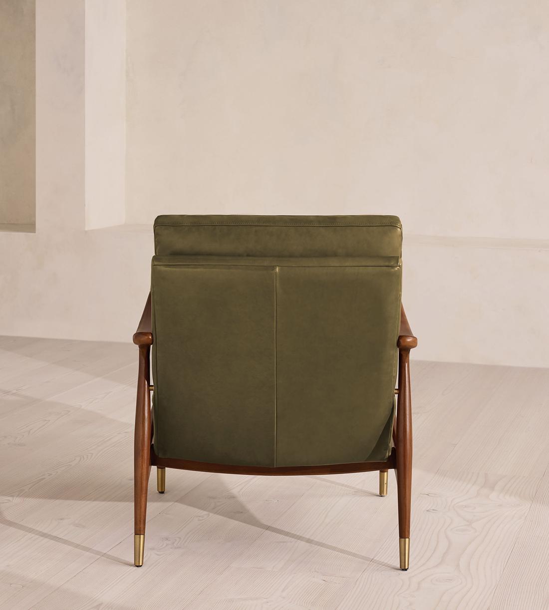 Theodore Armchair - Leather Moss - UK - Images - Image 4