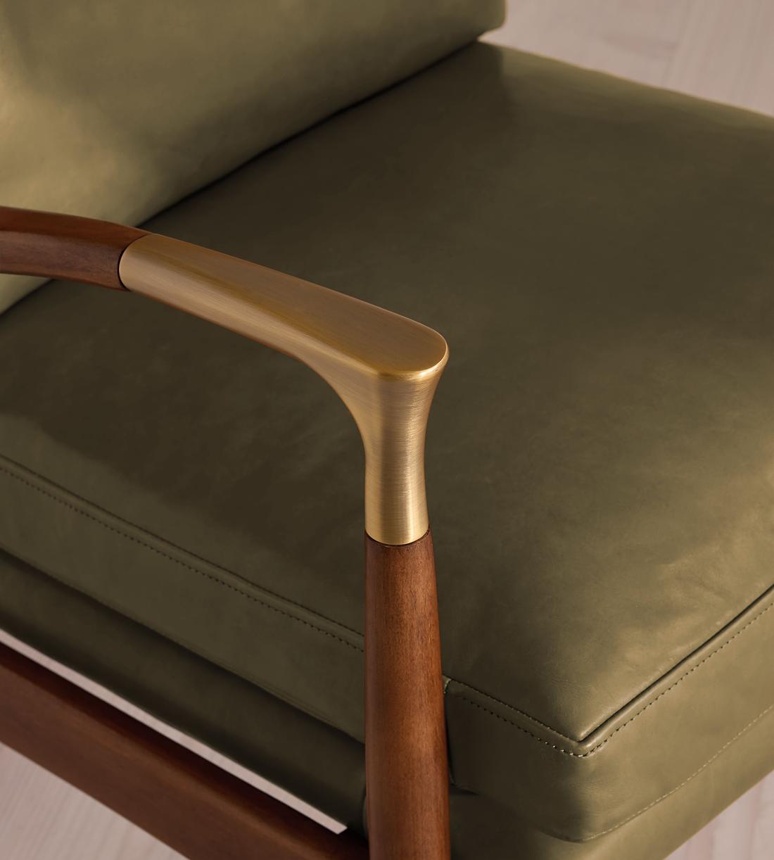 Theodore Armchair - Leather Moss - UK - Images - Image 5