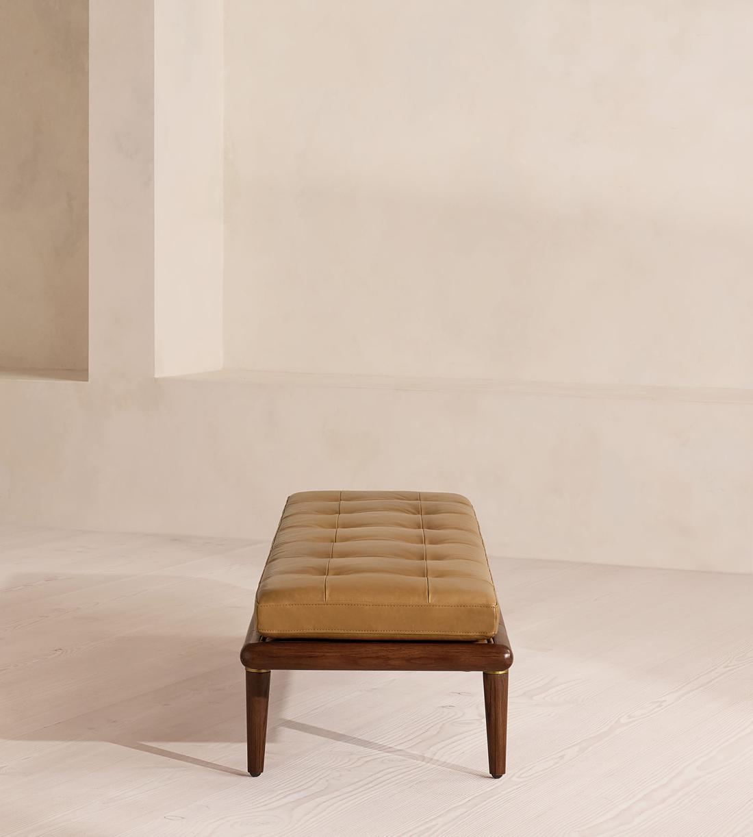 Theodore Bench - Leather - Honey - US - Images - Image 3