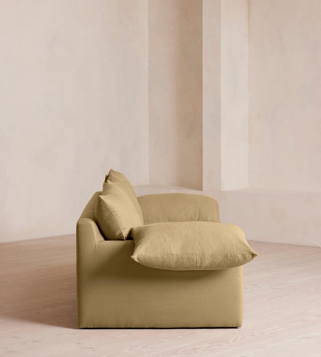 Wyatt Three Seater Sofa - Linen - Wheat - US - Images - Image 3