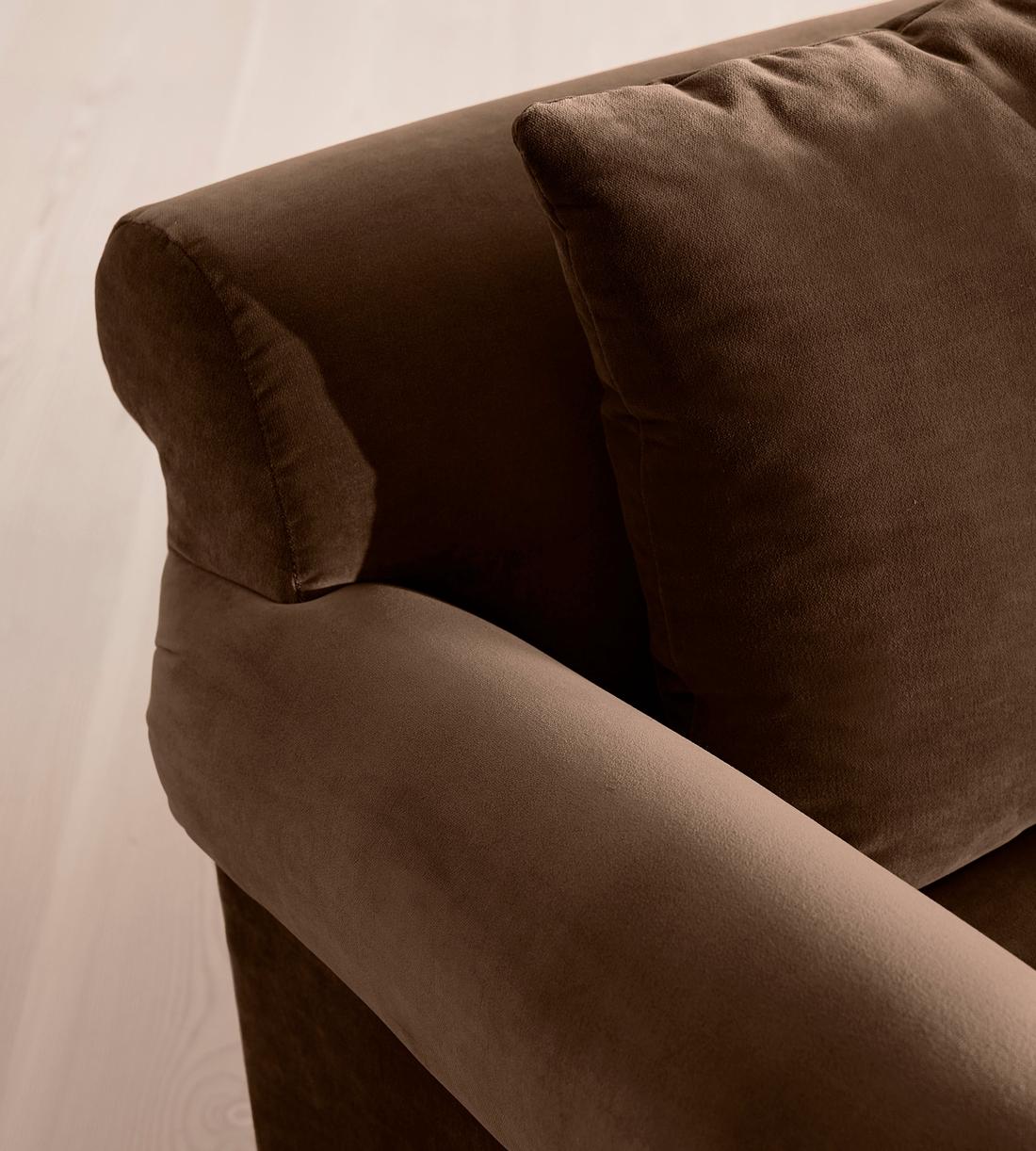 Audrey Two Seater - Sofa - Velvet - Chocolate - Images - Image 5