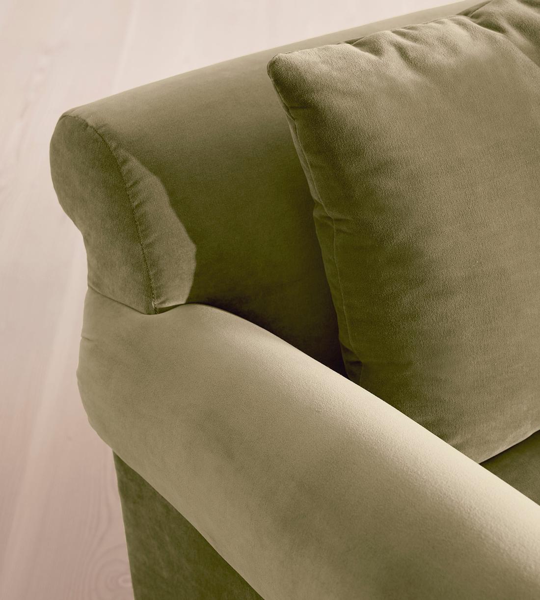 Audrey Two Seater Sofa - Velvet - Lichen - US - Images - Image 5
