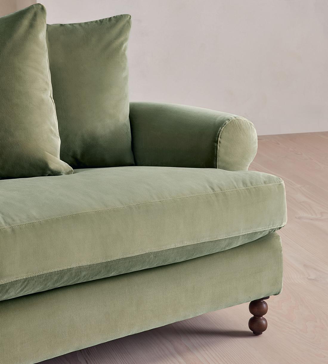 Audrey Four Seater Sofa - Velvet - Seafoam - UK - Images - Image 6
