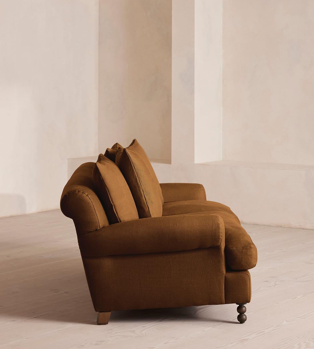 Audrey Two Seater - Sofa - Linen - Terracotta - UK - Images - Image 3