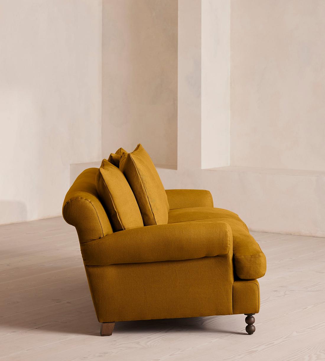 Audrey Two Seater - Sofa - Linen - Turmeric - UK - Images - Image 3