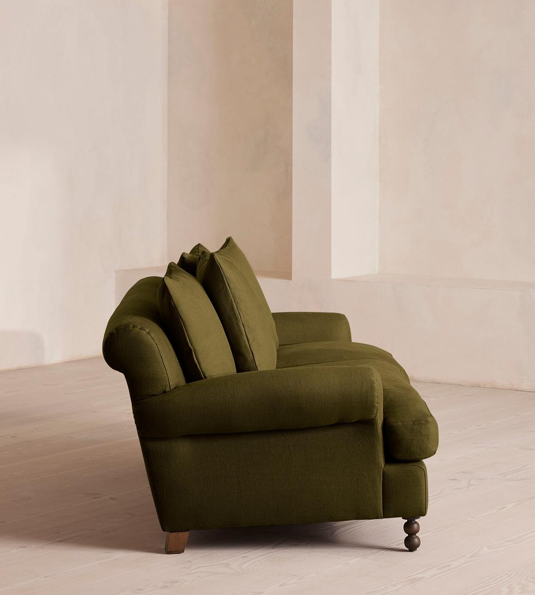 Audrey Two Seater - Sofa - Linen - Olive - US - Images - Image 3