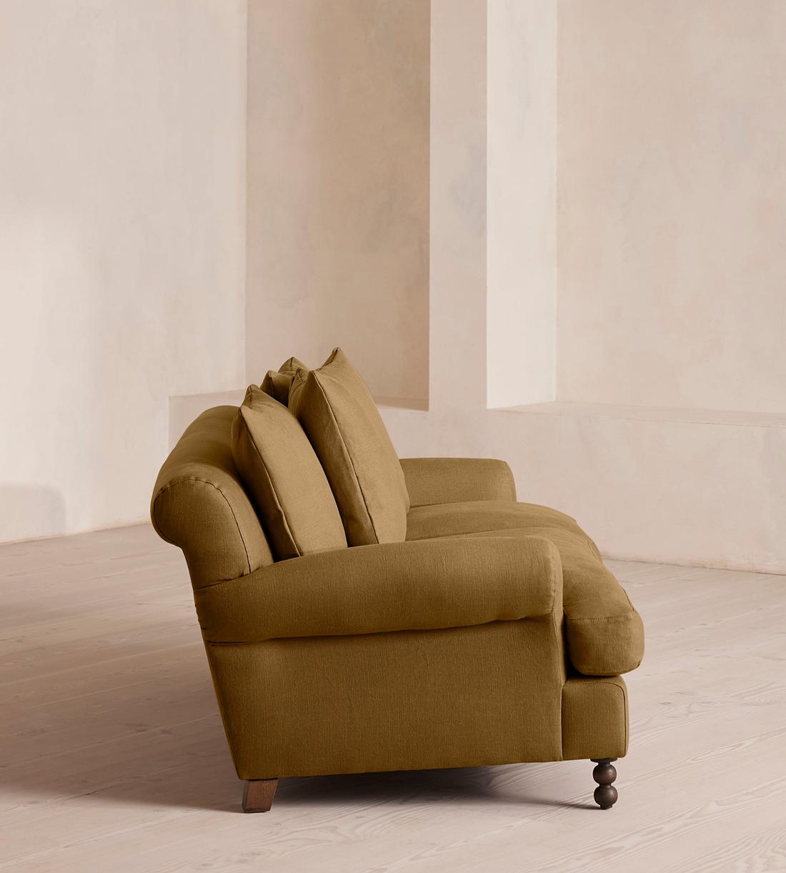Audrey Two Seater - Sofa - Linen - Ochre - Images - Image 3