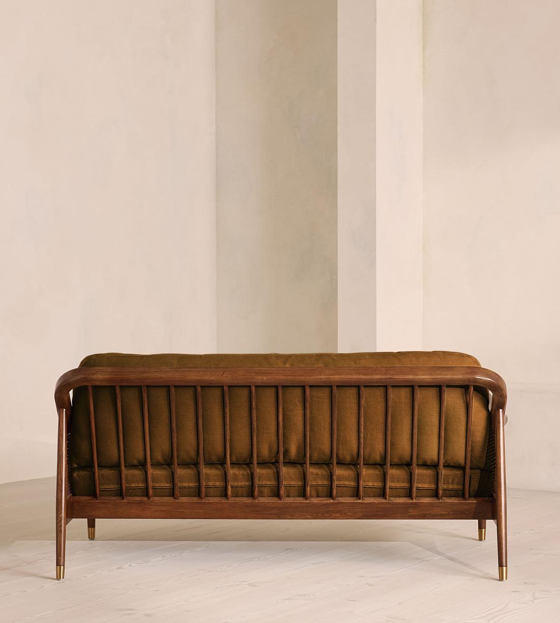 Atlanta Three Seater Sofa - Linen - Terracotta - UK - Images - Image 4