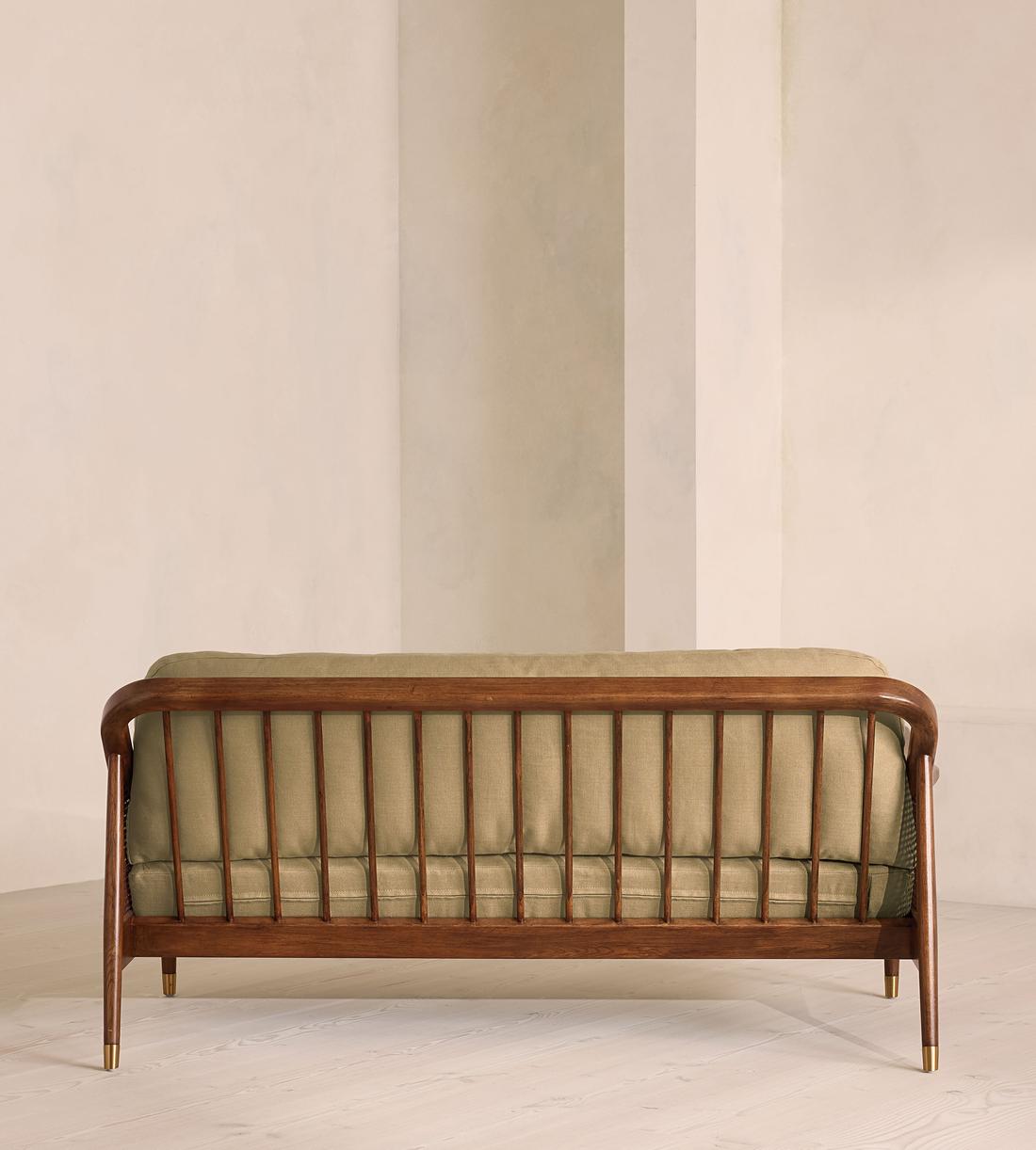 Atlanta Three Seater Sofa - Linen - Wheat - US - Images - Image 4