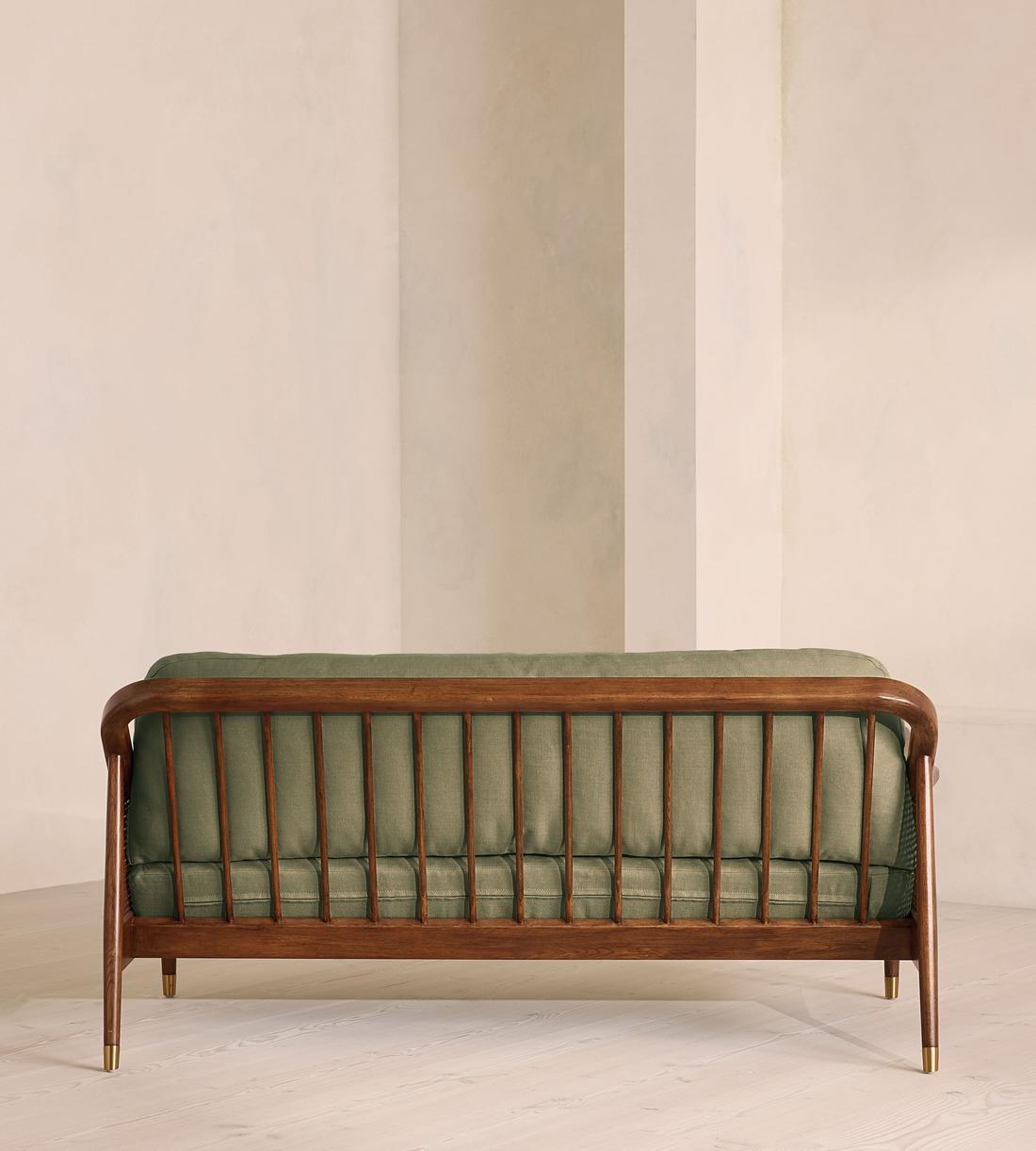 Atlanta Three Seater Sofa - Linen - Sage - Images - Image 4