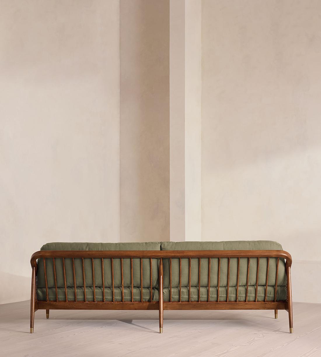 Atlanta Four Seater Sofa - Linen - Sage - US - Images - Image 4