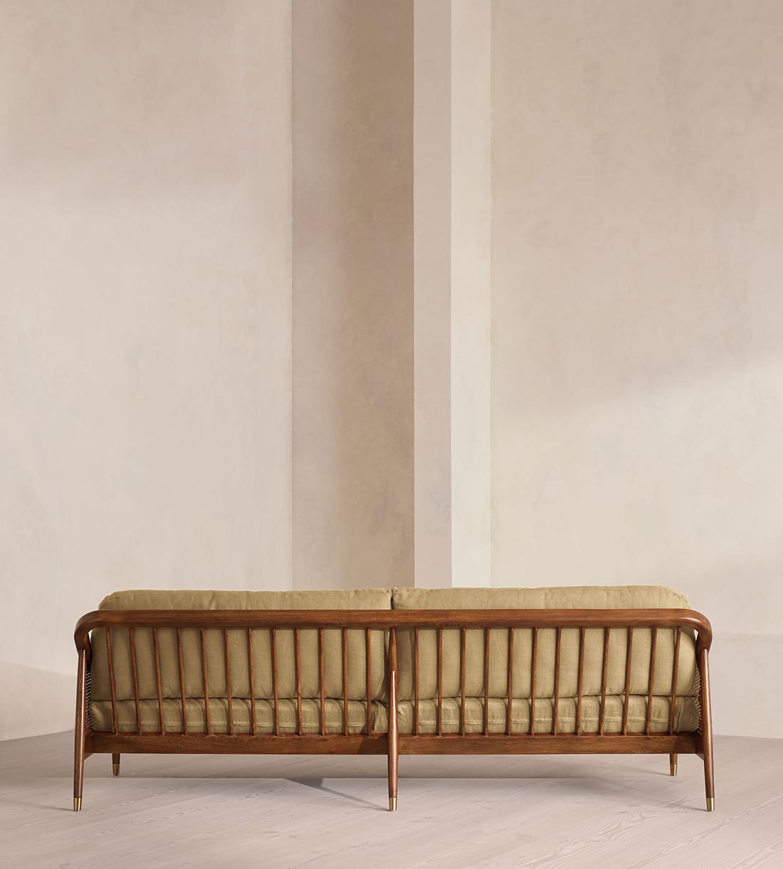 Atlanta Four Seater Sofa - Linen - Wheat - US - Images - Image 4
