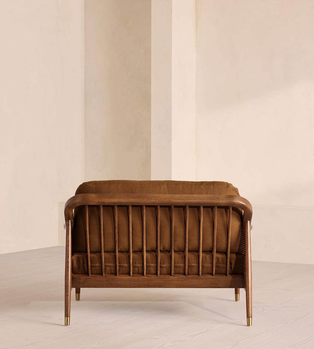 Atlanta Loveseat - Linen - Terracotta - UK - Images - Image 4