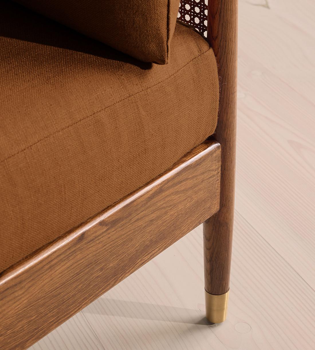 Atlanta Loveseat - Linen - Terracotta - UK - Images - Image 5