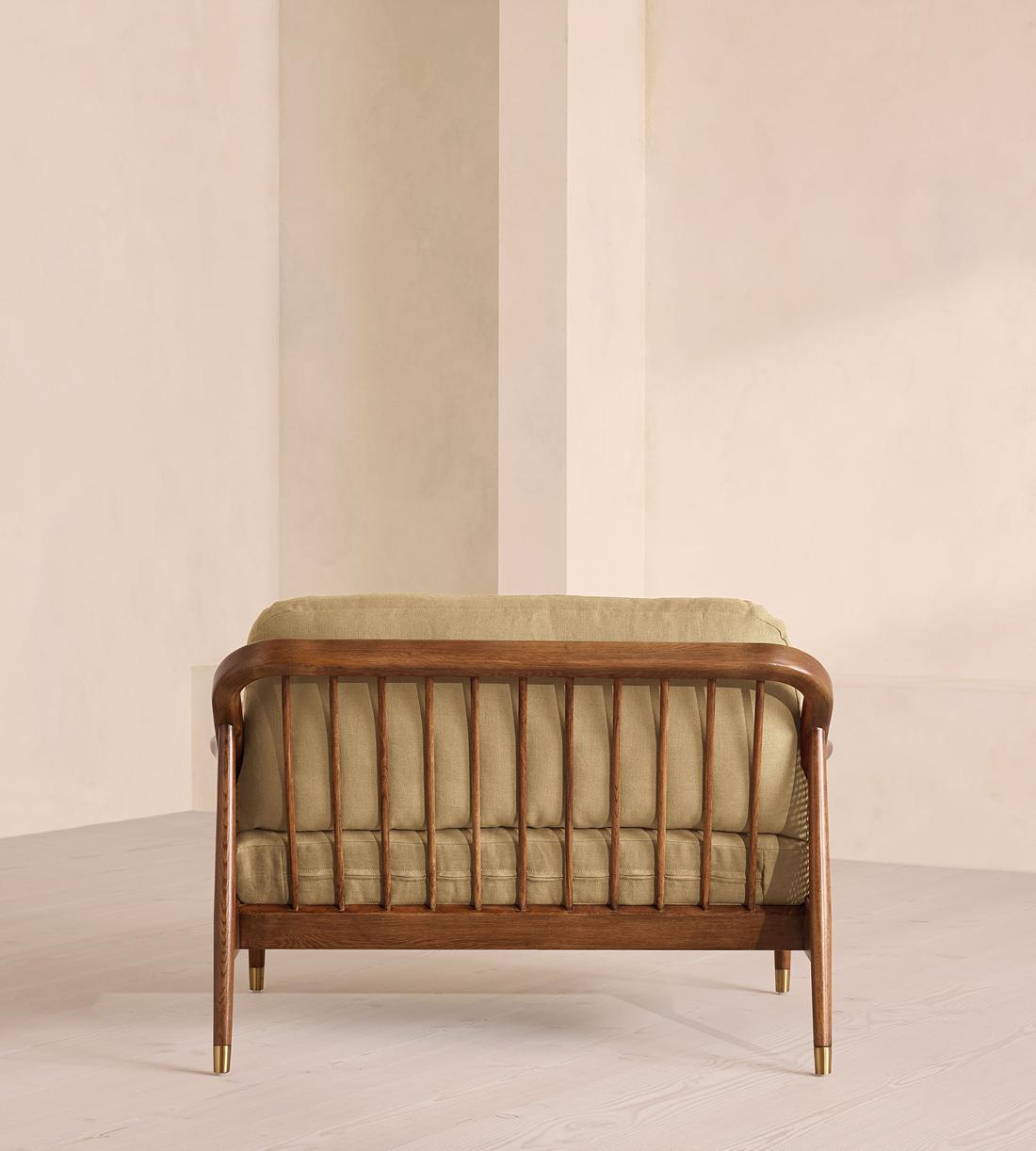 Atlanta Loveseat - Linen - Wheat - Images - Image 4