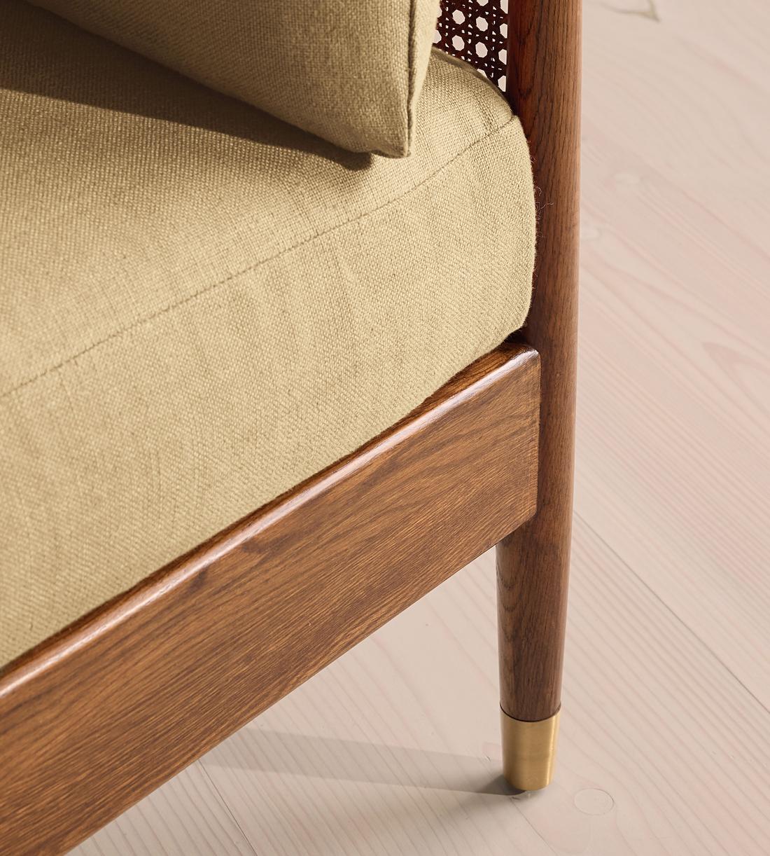 Atlanta Loveseat - Linen - Wheat - Images - Image 5