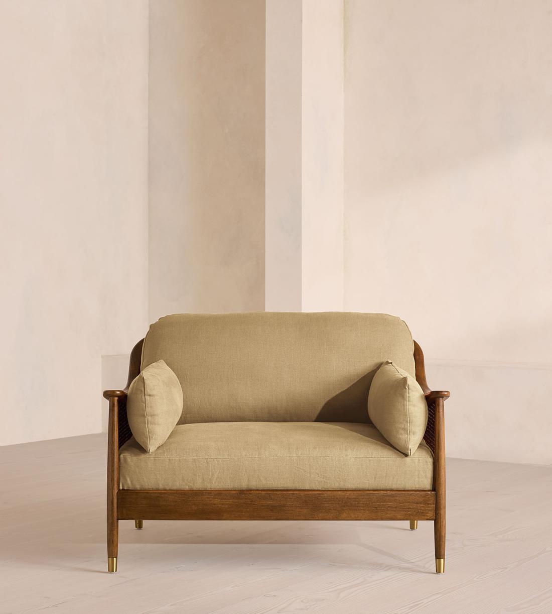 Atlanta Loveseat - Linen - Wheat - US - Listing - Image 2