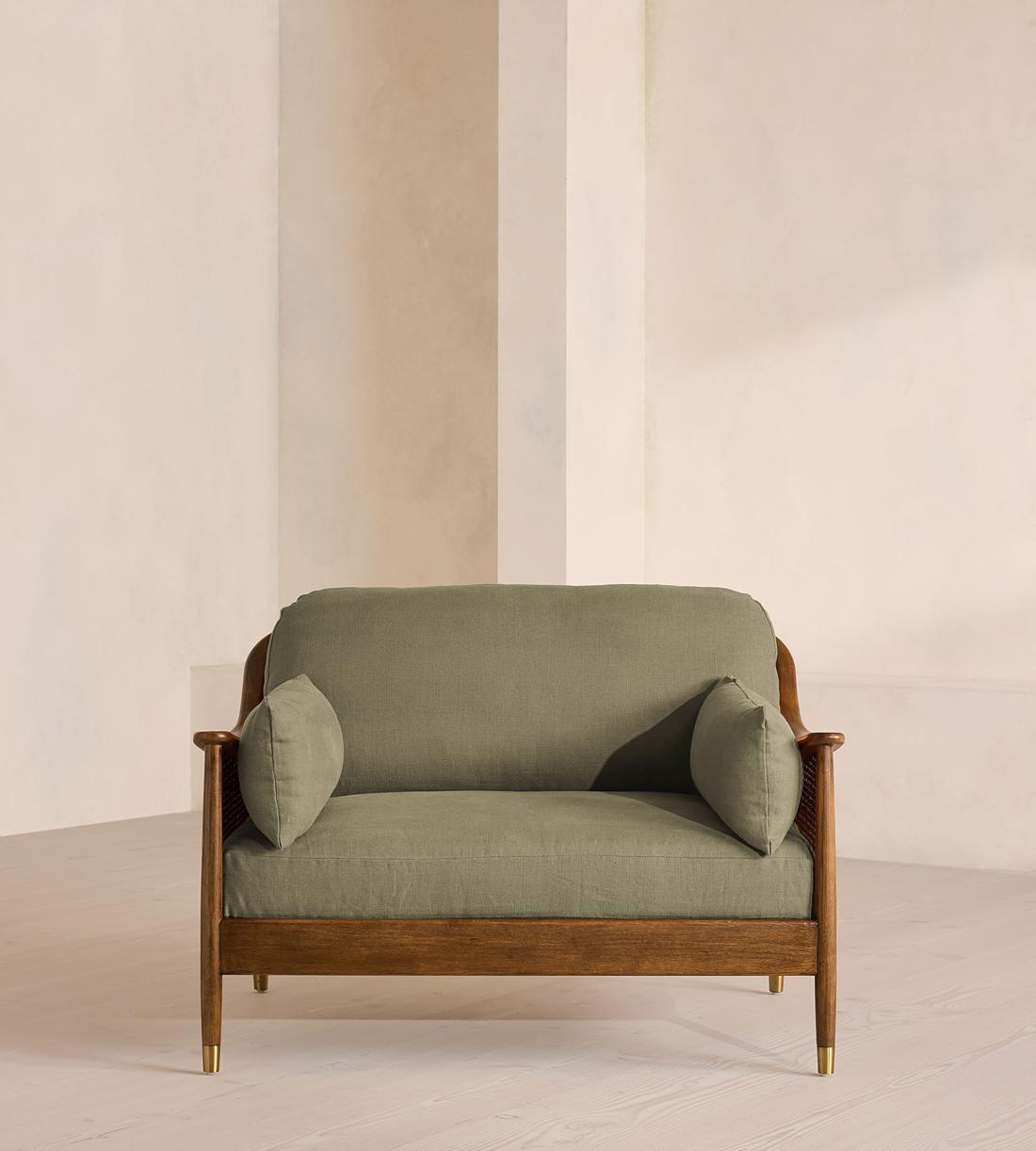 Atlanta Loveseat - Linen - Sage - Listing - Image 2