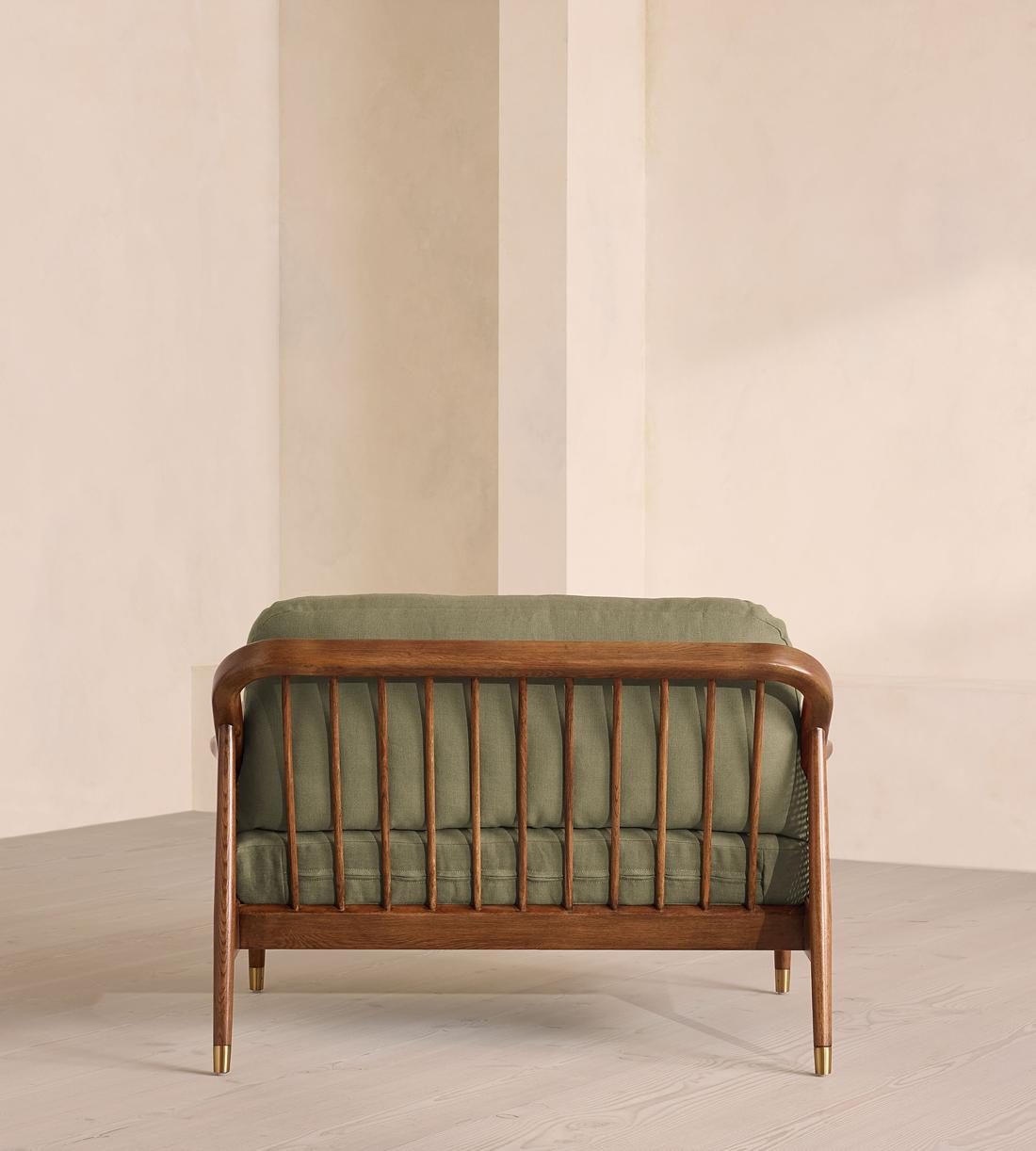 Atlanta Loveseat - Linen - Sage - Images - Image 4