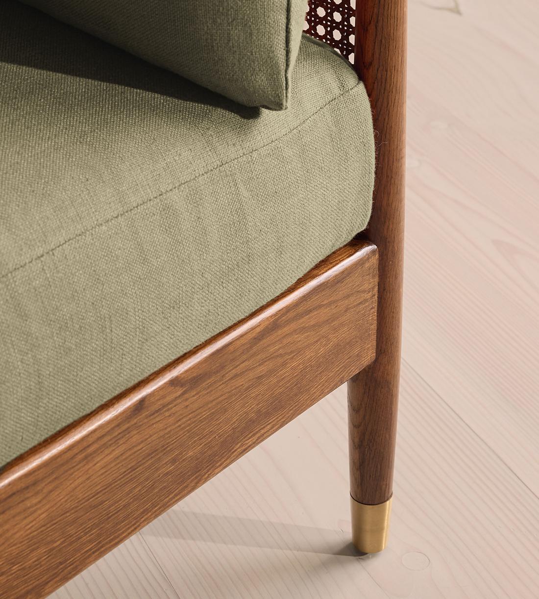 Atlanta Loveseat - Linen - Sage - Images - Image 5