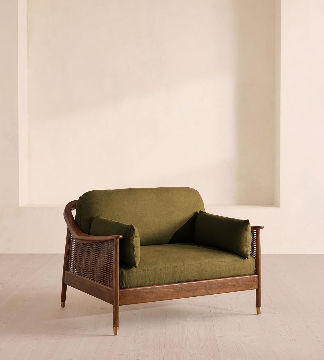 Atlanta Loveseat - Linen - Olive - US - Listing - Image 1