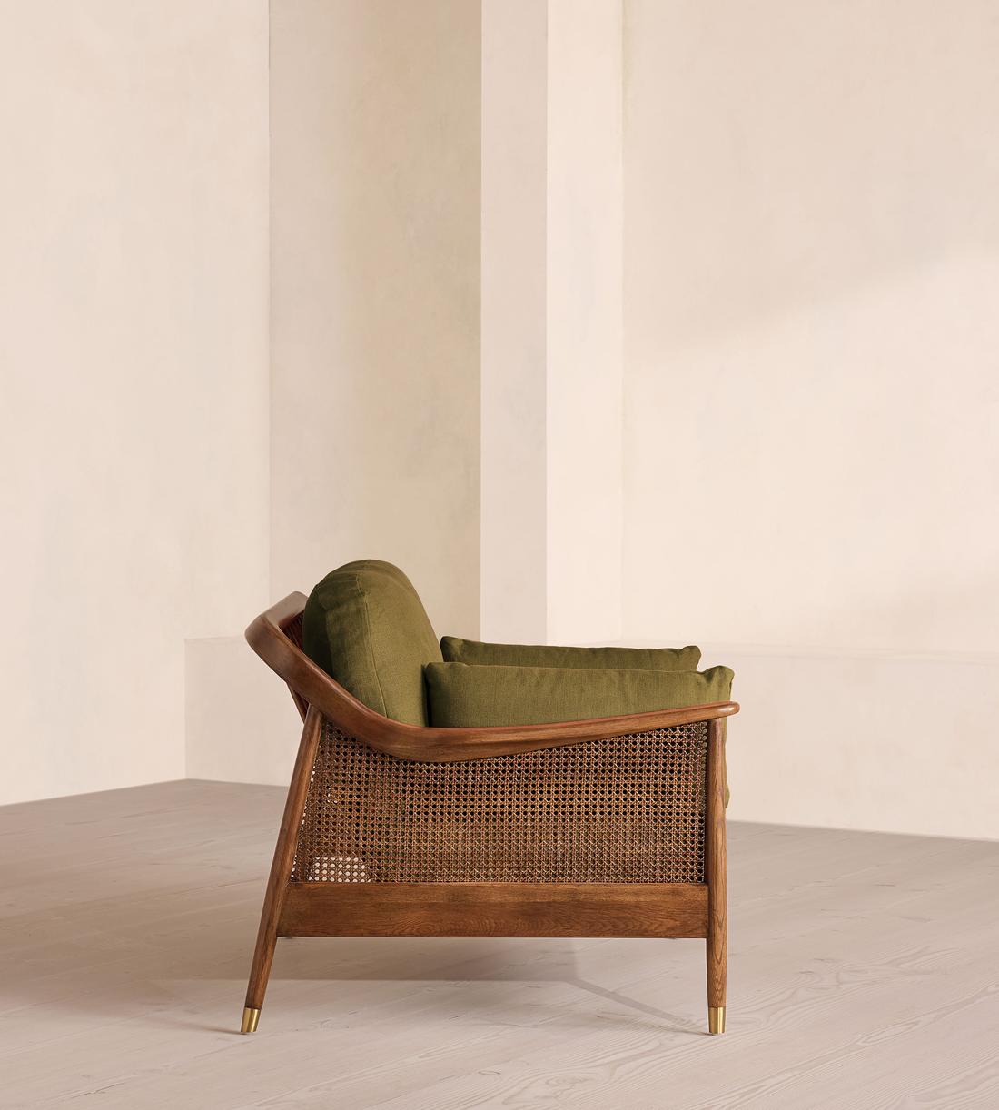 Atlanta Loveseat - Linen - Olive - US - Images - Image 3