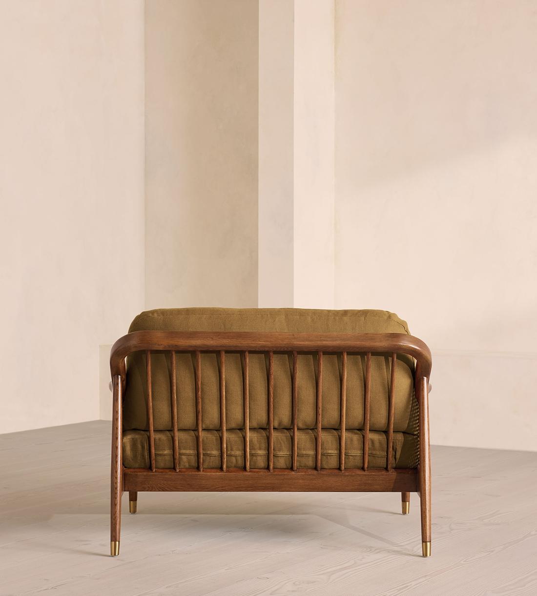 Atlanta Loveseat - Linen - Ochre - Images - Image 4
