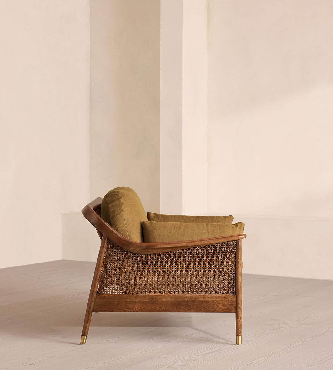 Atlanta Loveseat - Linen - Ochre - US - Images - Image 3