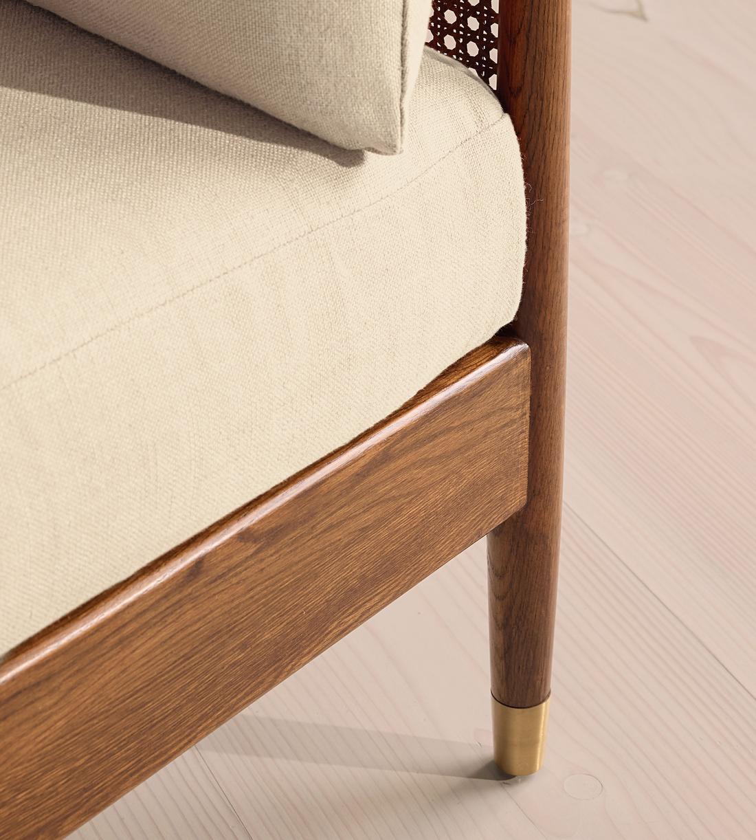 Atlanta Loveseat - Linen - Bisque - Images - Image 5