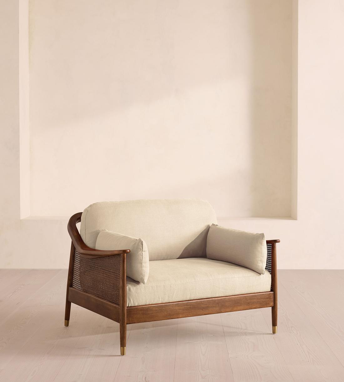 Atlanta Loveseat - Linen - Bisque - US - Listing - Image 1