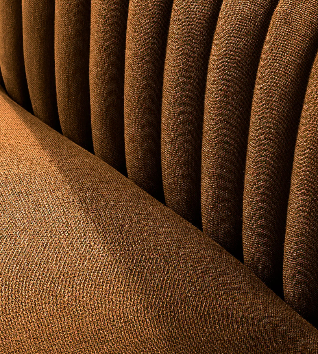 Rava Sectional Sofa - Three Seater - Linen - Terracotta - US - Images - Image 5