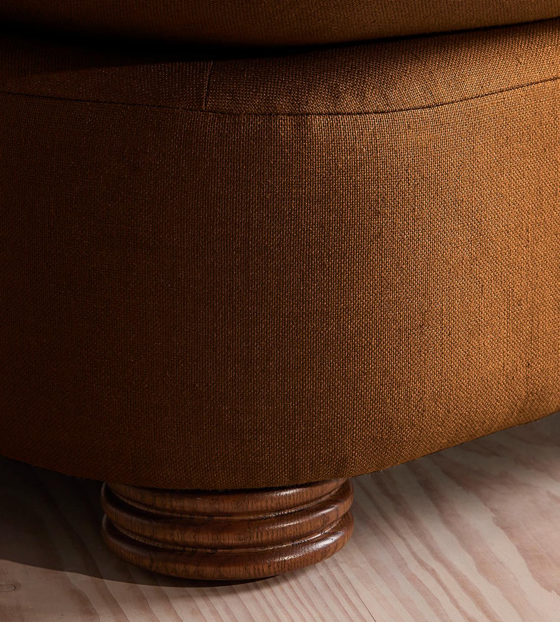 Rava Sectional Sofa - Three Seater - Linen - Terracotta - US - Images - Image 6