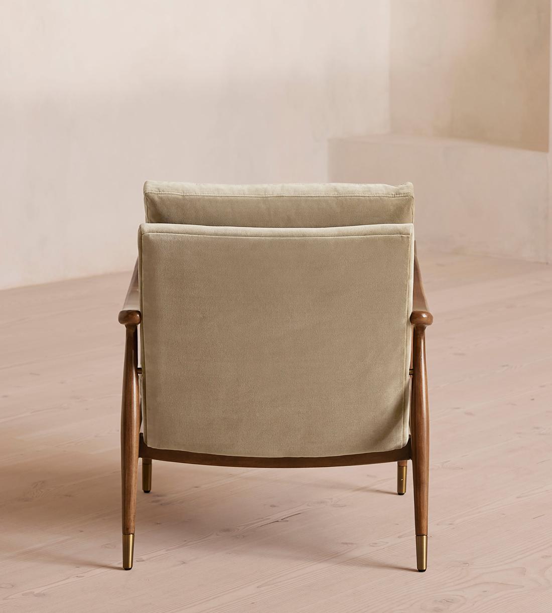 Theodore Armchair - Velvet - Oyster - US - Images - Image 3