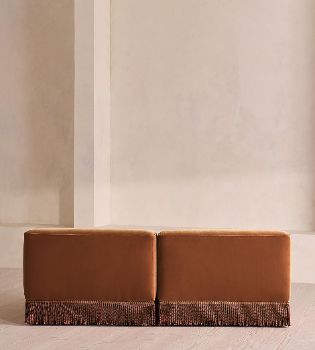 Elowen Sectional Sofa - Three Seater - Velvet - Cinnamon - US - Images - Image 3
