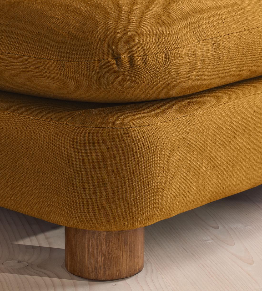 Vivienne Deeper Sit Modular Sofa - Corner Sofa - Linen - Turmeric - UK - Images - Image 5