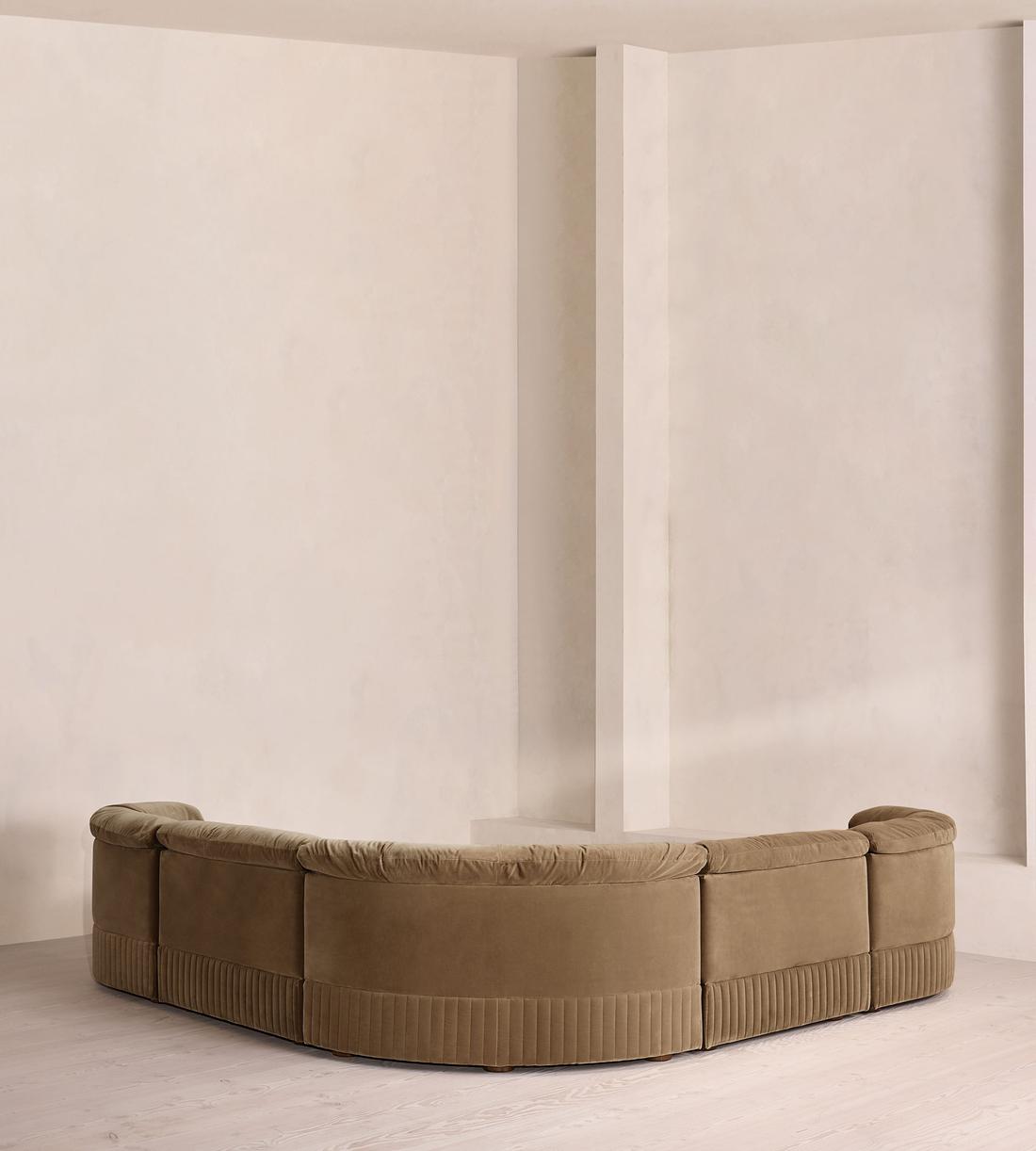 Oona Deep Sit Sectional Sofa - Corner Sofa - Velvet - Truffle US - Images - Image 3