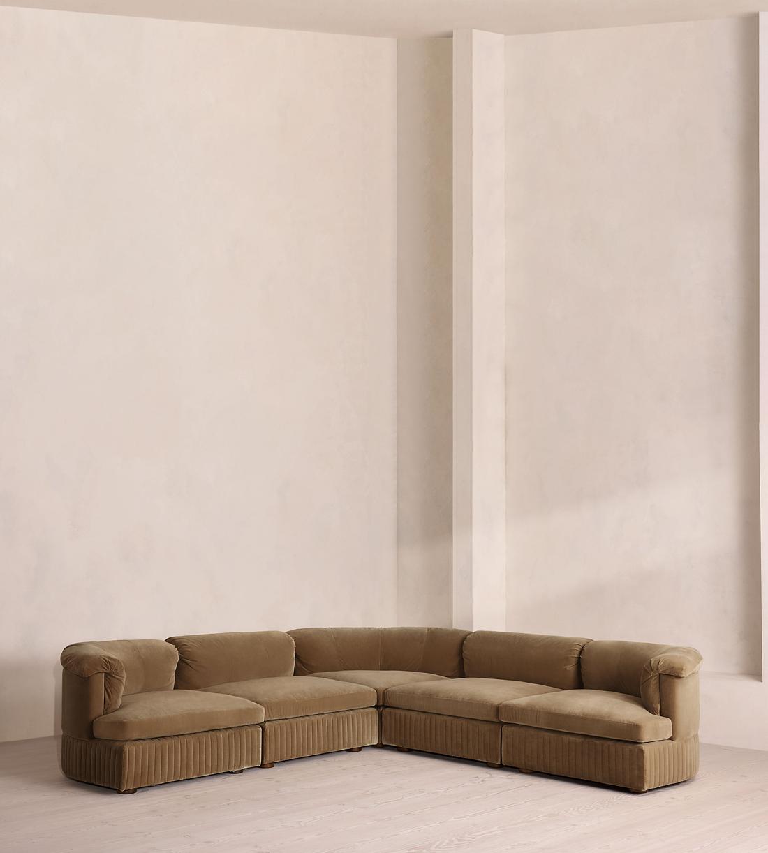 Oona Modular Sofa - Corner Sofa - Velvet - Truffle US - Listing - Image 1