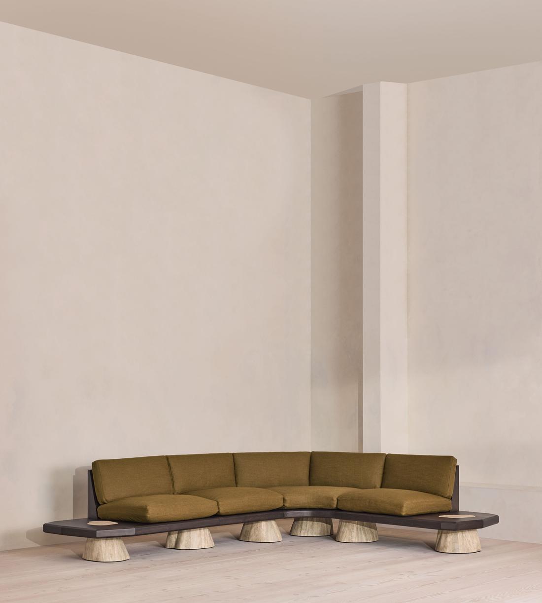 Torno Modular Sofa - Wool Linen - Ochre  - EU - Listing - Image 1
