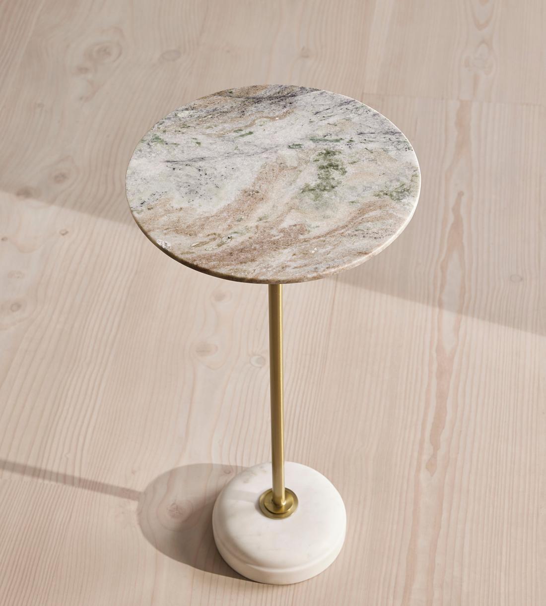 Fleet Side Table - Small - Terra Bianca Marble - Listing - Image 2