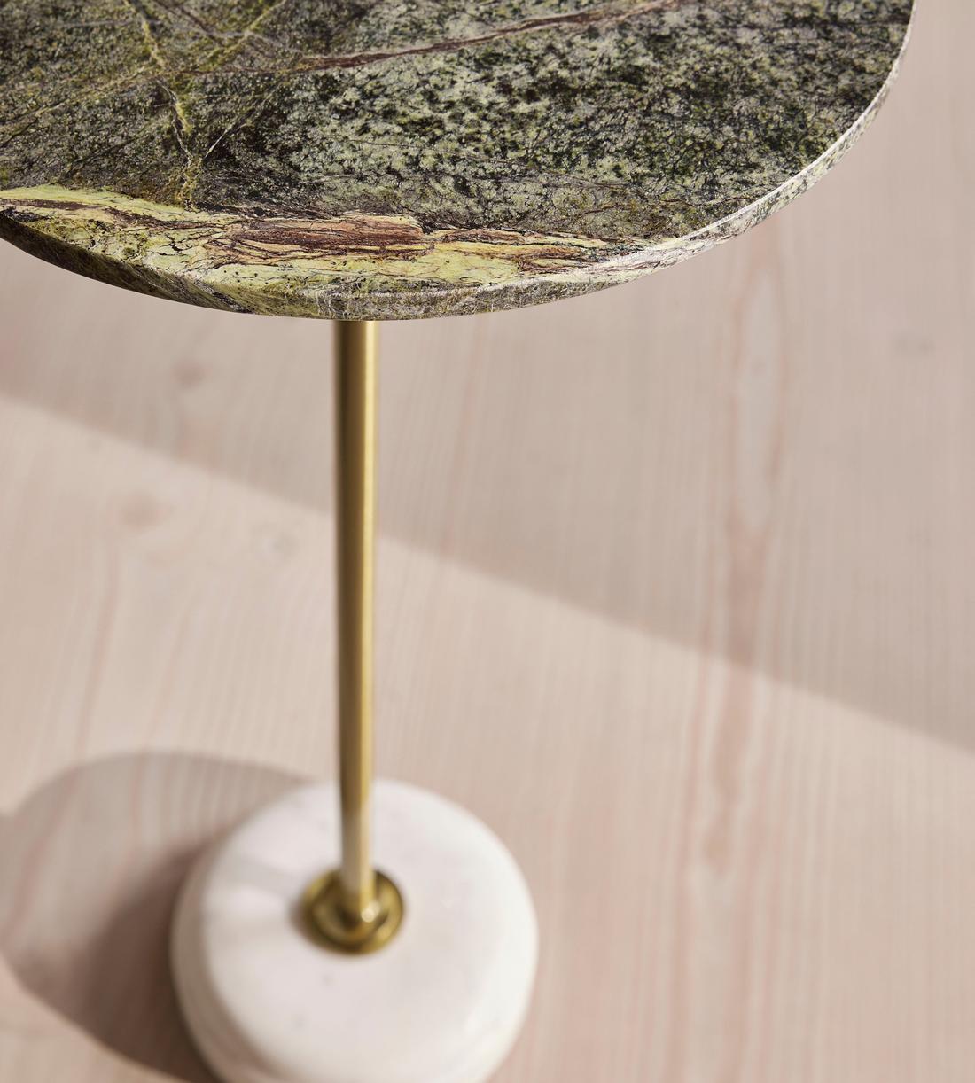 Fleet Side Table - Small - Verde Bosque Marble - Images - Image 4
