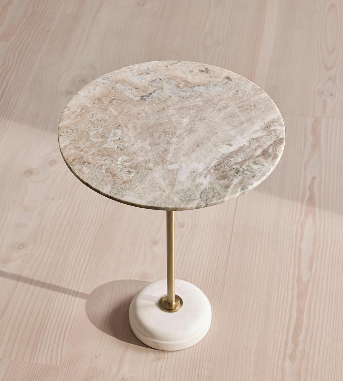Fleet Side Table - Medium - Terra Bianca Marble - Listing - Image 2