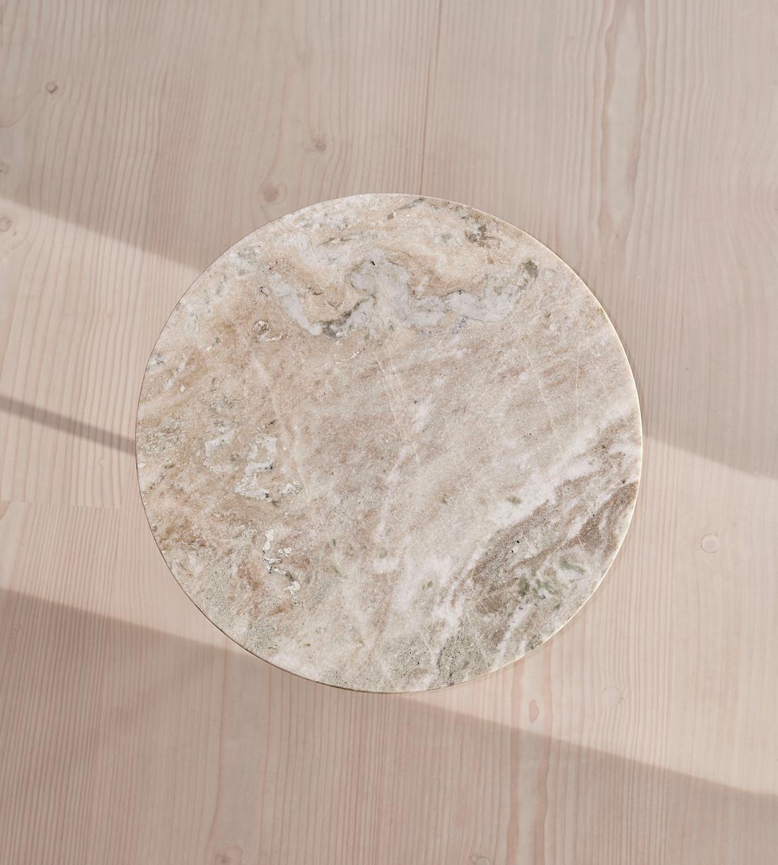 Fleet Side Table - Medium - Terra Bianca Marble - Images - Image 3