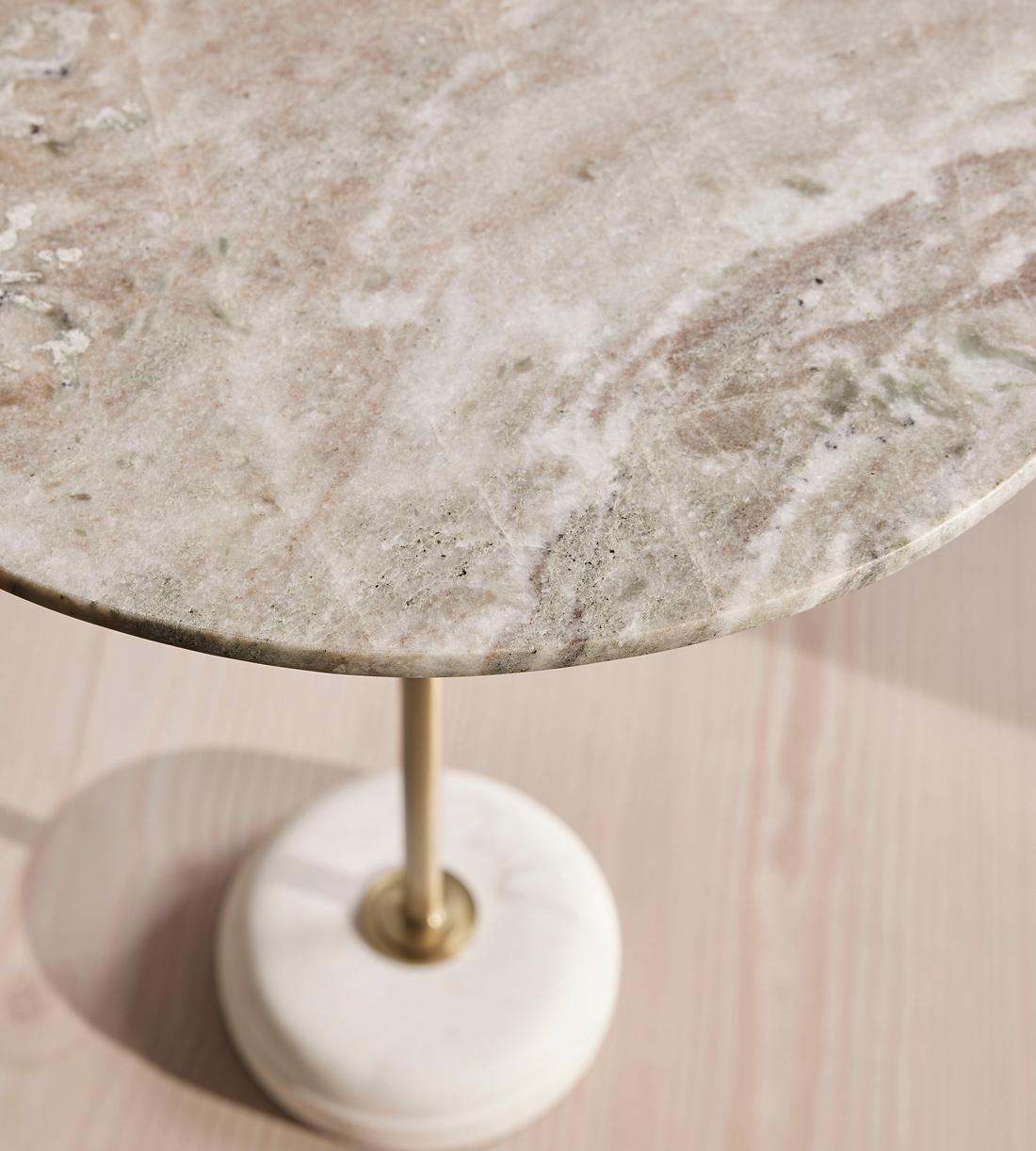 Fleet Side Table - Medium - Terra Bianca Marble - Images - Image 4