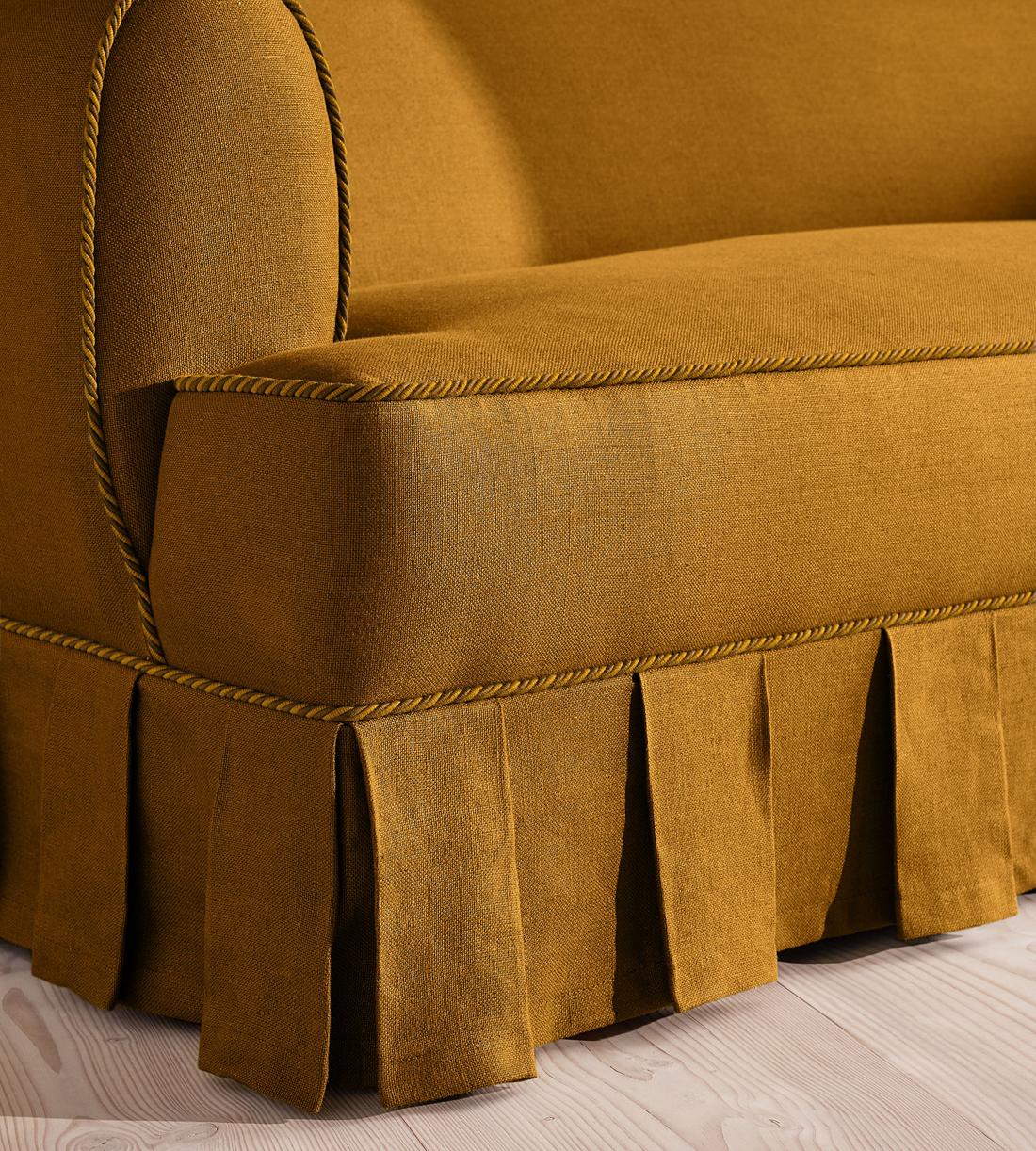 Madelyn Three Seater Sofa - Linen - Turmeric - UK - Images - Image 6